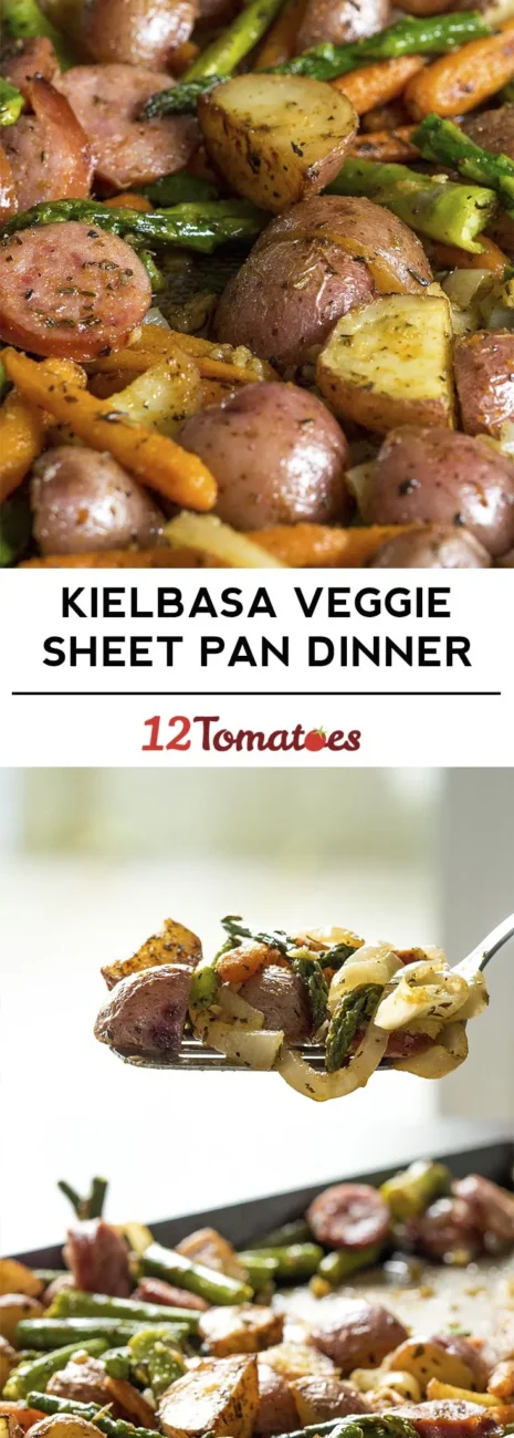 Kielbasa Veggie Sheet Pan Dinner