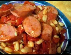 Kielbasa With Tomatoes And White Beans