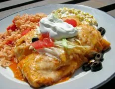 Kikis Chicken And Bean Enchiladas