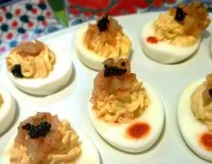 Kimchi Deviled Eggs