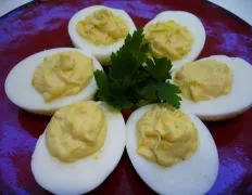 Kittencals Cheddar Deviled Eggs