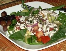 Kittencals Greek Garden Salad With Greek