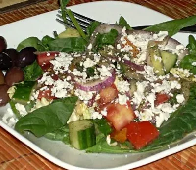 Kittencals Greek Garden Salad With Greek