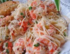 Kittencals Lemon Shrimp Scampi With