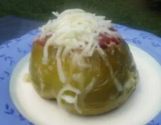 Kittencals Stuffed Green Bell Peppers