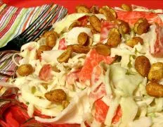 Krabby Crab Coleslaw With Spicy Nuts