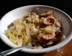 Krapt And Sausage Sauerkraut And