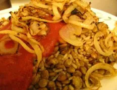 Kusherie Egyptian Rice And Lentils