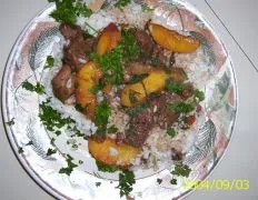 Lamb With Peaches