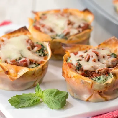 Lasagna Cupcakes