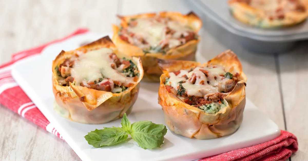 Lasagna Cupcakes