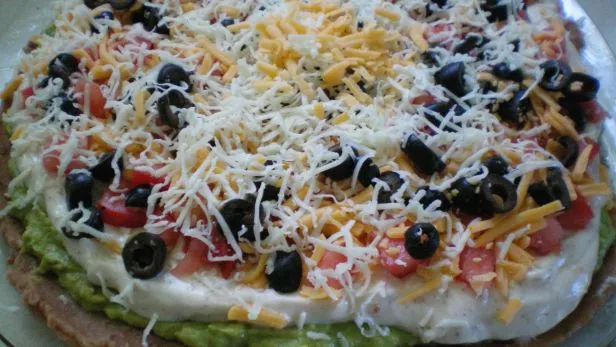 Layered Bean Taco Dip