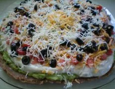 Layered Bean Taco Dip