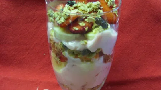 Layered Greek Yogurt and Fresh Fruit Parfait Recipe