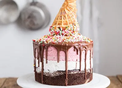 Layered Ice Cream Cake