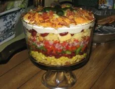 Layered Southwestern Cornbread Salad Recipe