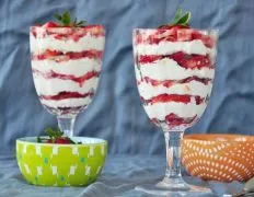 Layered Strawberry Cheesecake Delight: A Trifle Recipe