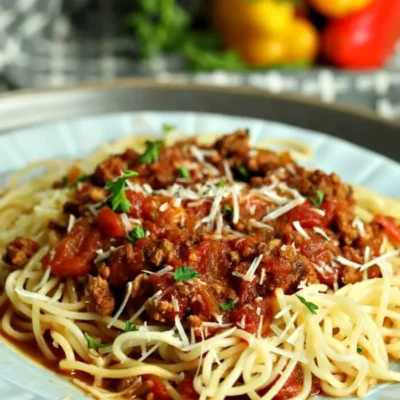 Lazy Day Turkey Meat Sauce For Spaghetti