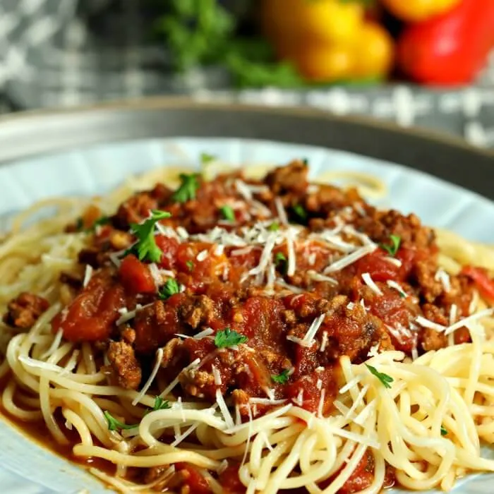 Lazy Day Turkey Meat Sauce For Spaghetti