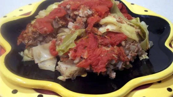 Lazy Stuffed Cabbage Casserole