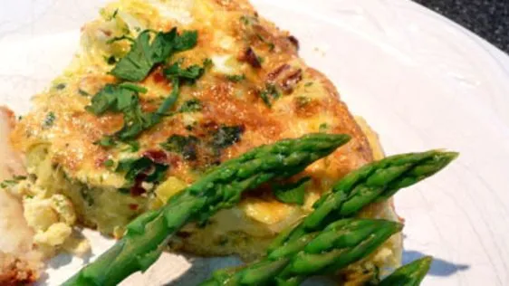 Leek And Sun- Dried Tomato Frittata