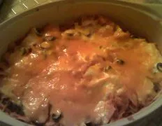 Leftover Chicken Tortilla Soup Casserole