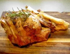 Leg Of Lamb With Garlic Sauce