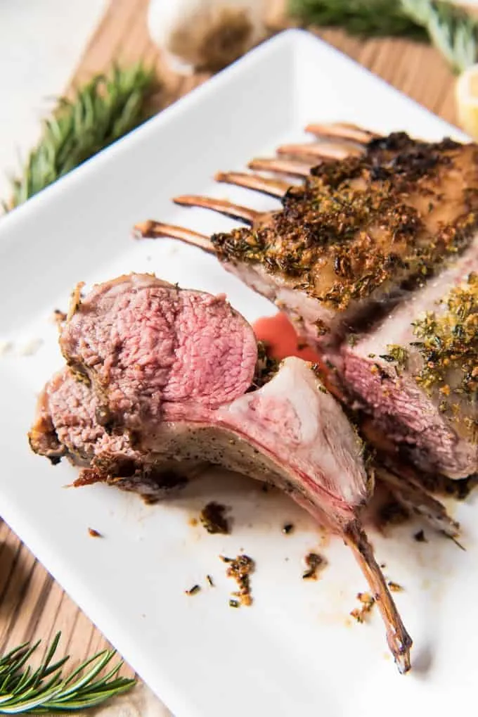 Lemon And Garlic Lamb Rack