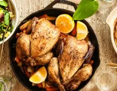 Lemon And Garlic Roast Chicken