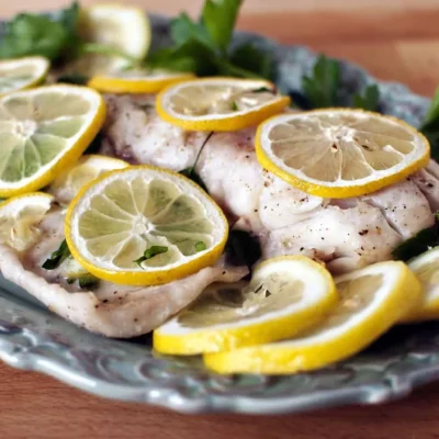 Lemon And Parsley Whole Baked Fish