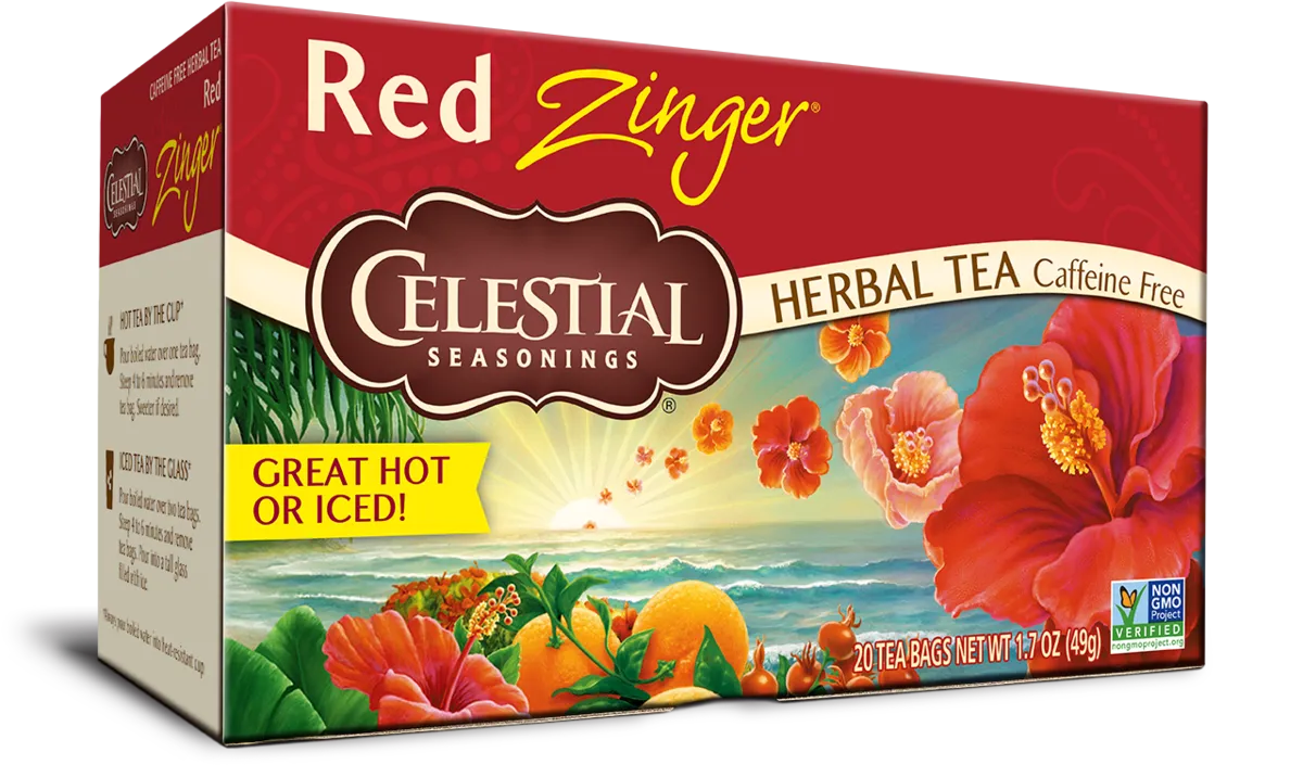 Lemon And Red Zinger Iced Tea