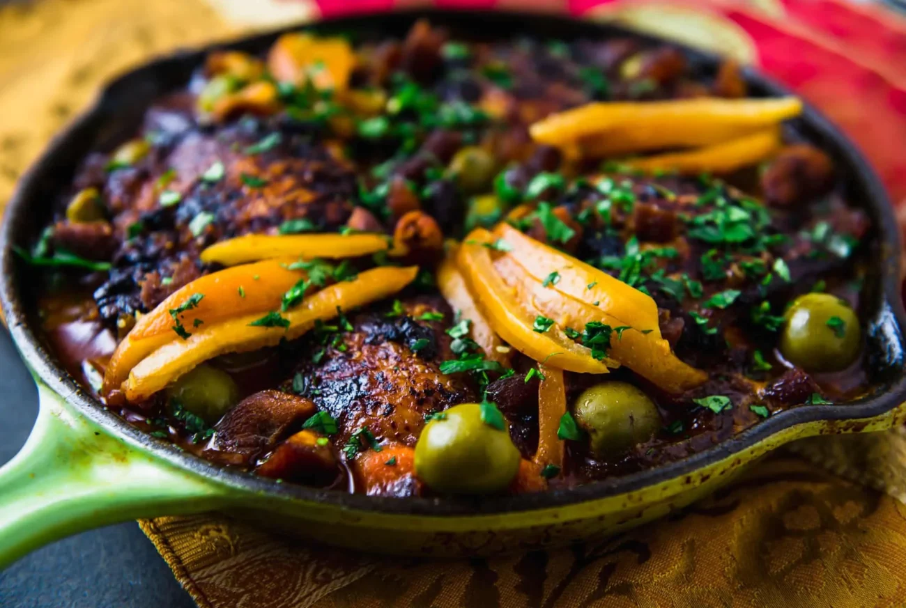 Lemon, Chicken & Green Olive Tagine