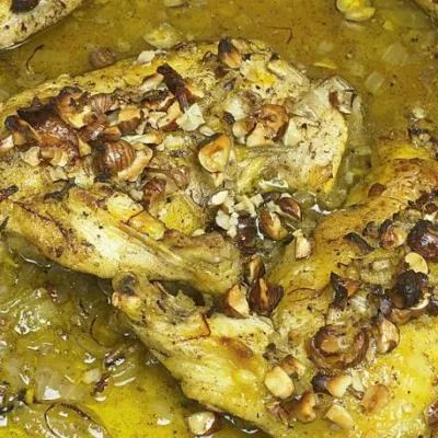 Lemon Chicken With Honey And Saffron