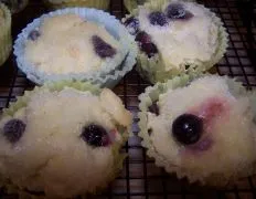 Lemon-Dipped Blueberry Muffins