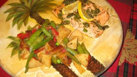 Lemon Garlic Baked Salmon