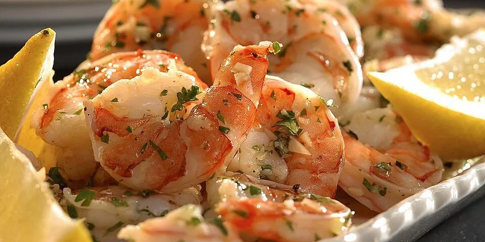 Lemon Garlic Marinated Shrimp Ice Cold