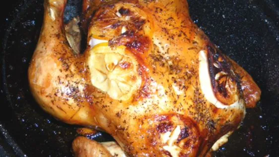 Lemon Garlic Roast Chicken