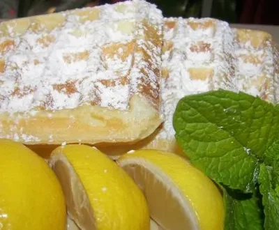 Lemon Meringue Waffles