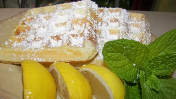 Lemon Meringue Waffles