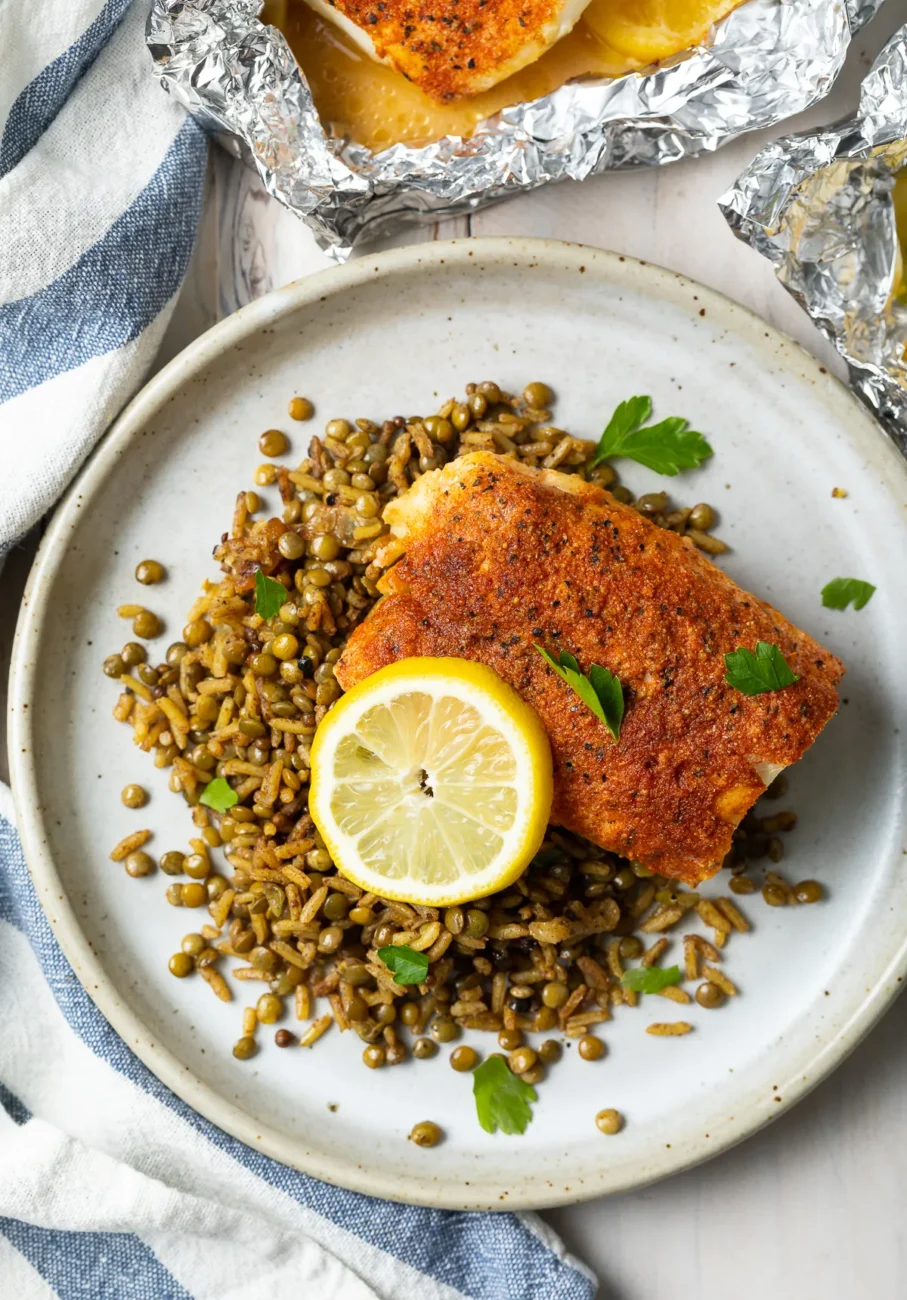 Lemon Pepper Grilled Halibut