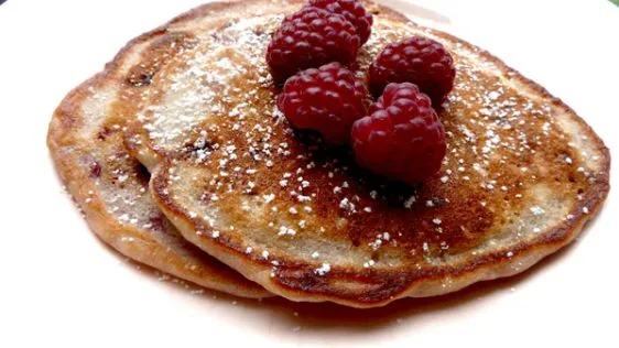 Lemon- Raspberry Pancakes