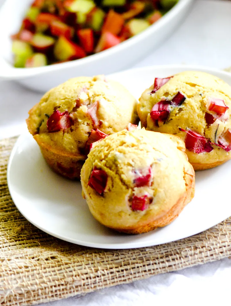 Lemon Rhubarb Muffins