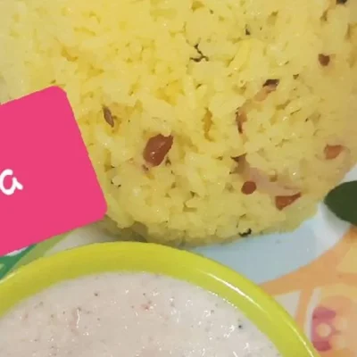 Lemon Rice With Coconut Chutney