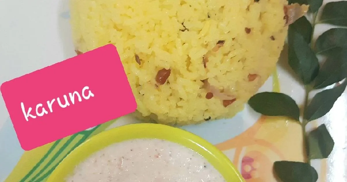 Lemon Rice With Coconut Chutney