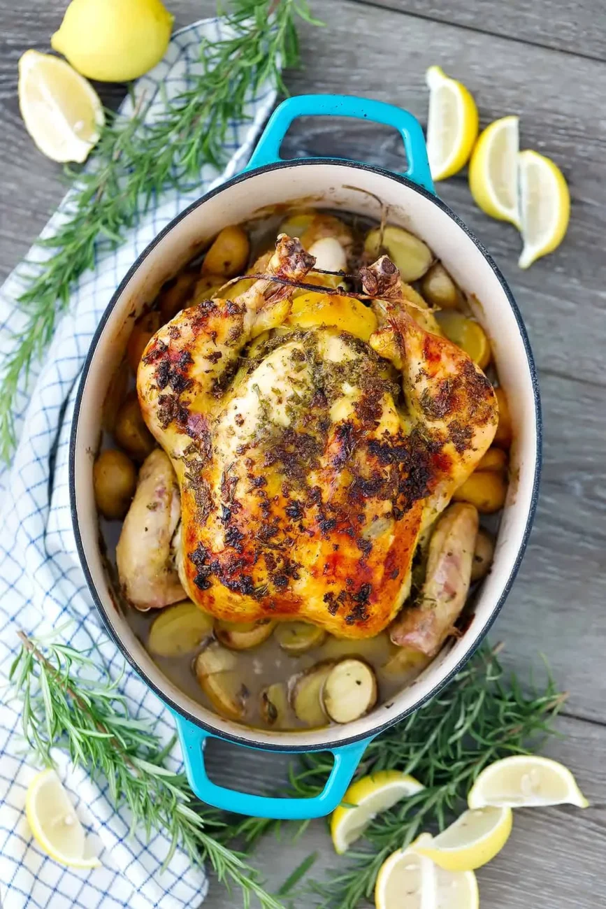 Lemon-Rosemary Roasted Chicken Recipe: A Flavorful Feast