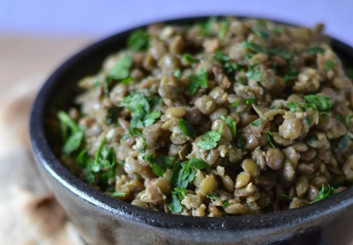 Lentil Salad In Olive Oil With Egyptian Spices