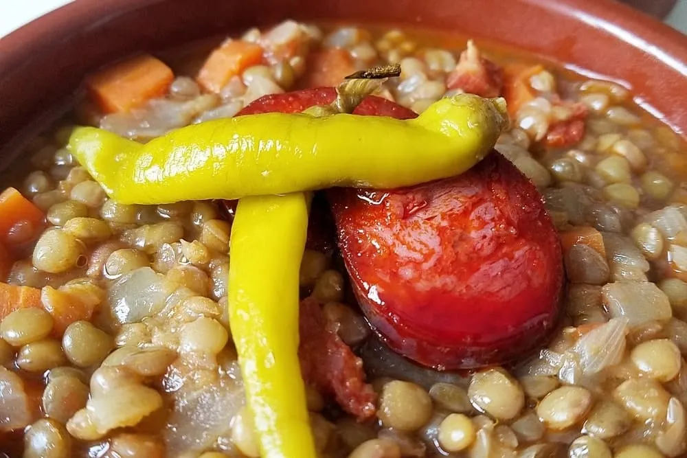 Lentils With Chorizo Sausage