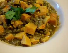 Lentils With Sweet Potatoes