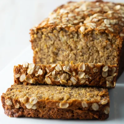 Light Banana Oatmeal Bread