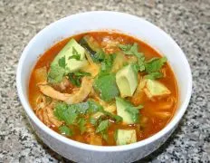 Light Chicken Tortilla Soup